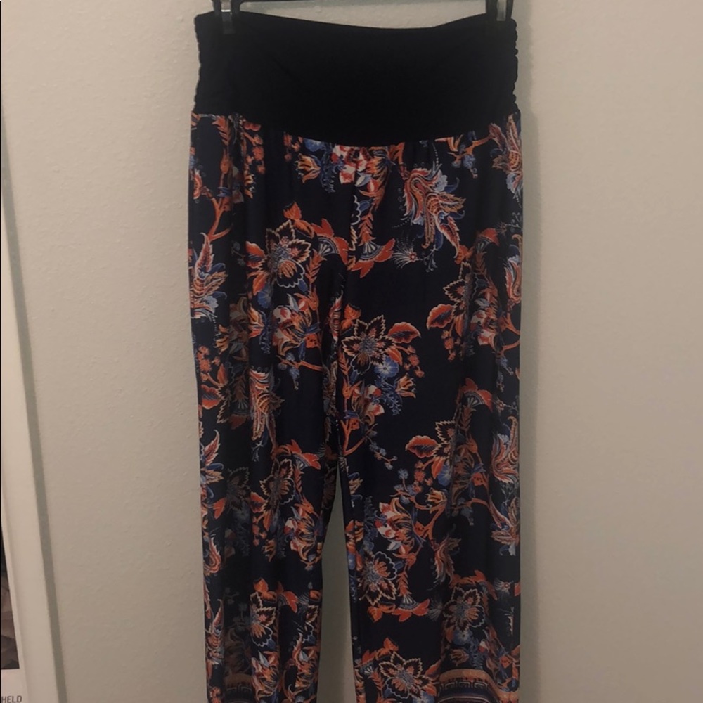 Fun Flowing Palazzo Mid Rise, Wide Leg Pants